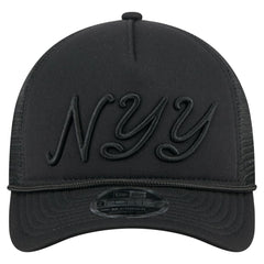 New York Yankees New Era City Initial 9FORTY A-Frame M-Crown Adjustable Trucker Hat - MLB