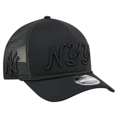 New York Yankees New Era City Initial 9FORTY A-Frame M-Crown Adjustable Trucker Hat - MLB
