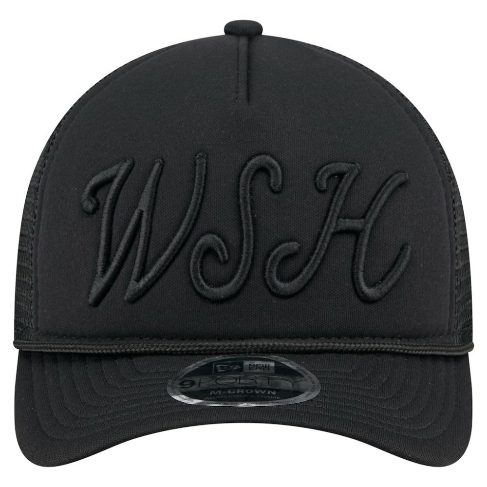 Washington Nationals New Era City Initial 9FORTY A-Frame M-Crown Adjustable Trucker Hat - MLB