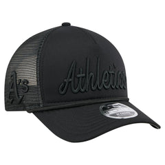 Athletics New Era City Initial 9FORTY A-Frame M-Crown Adjustable Trucker Hat - MLB