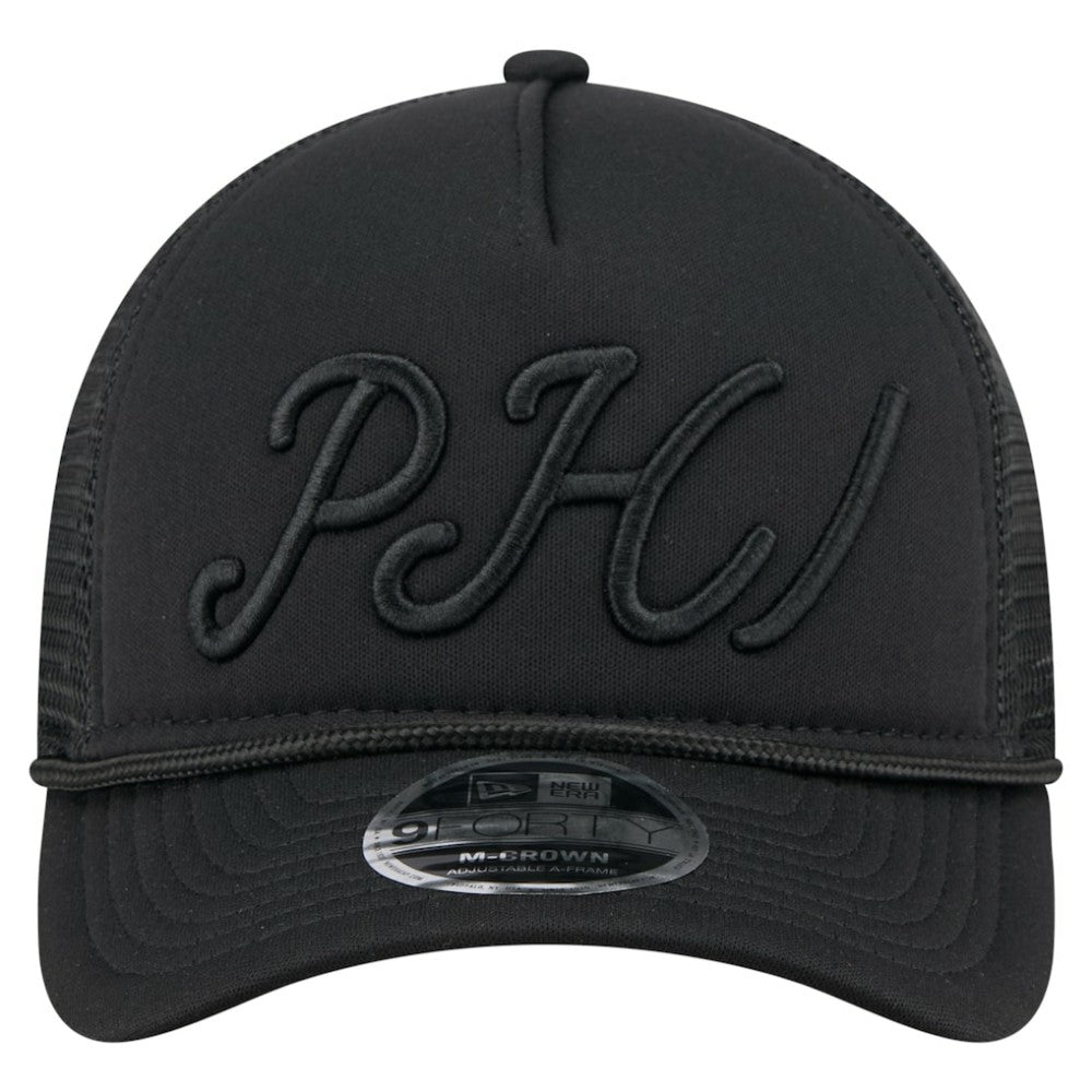 Philadelphia Phillies New Era City Initial 9FORTY A-Frame M-Crown Adjustable Trucker Hat - MLB