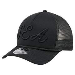 Seattle Mariners New Era City Initial 9FORTY A-Frame M-Crown Adjustable Trucker Hat - MLB