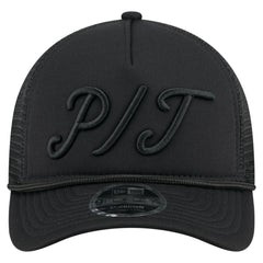 Pittsburgh Pirates New Era City Initial 9FORTY A-Frame M-Crown Adjustable Trucker Hat - MLB