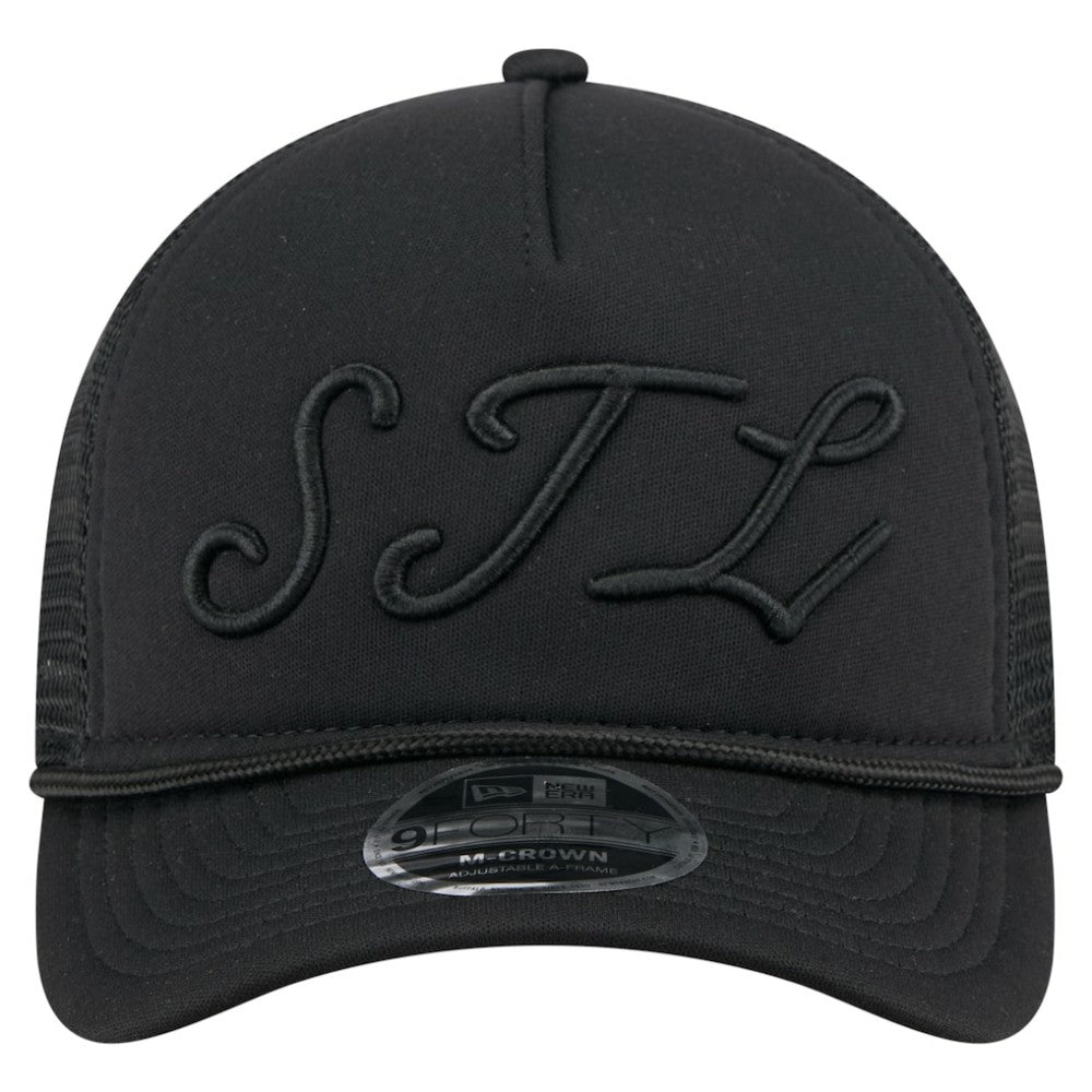 St. Louis Cardinals New Era City Initial 9FORTY A-Frame M-Crown Adjustable Trucker Hat - MLB