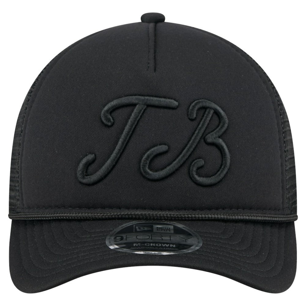 Tampa Bay Rays New Era City Initial 9FORTY A-Frame M-Crown Adjustable Trucker Hat - MLB