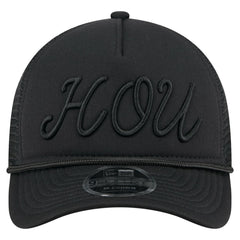 Houston Astros New Era City Initial 9FORTY A-Frame M-Crown Adjustable Trucker Hat - MLB