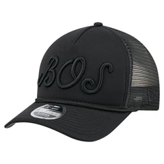 Boston Red Sox New Era City Initial 9FORTY A-Frame M-Crown Adjustable Trucker Hat - MLB