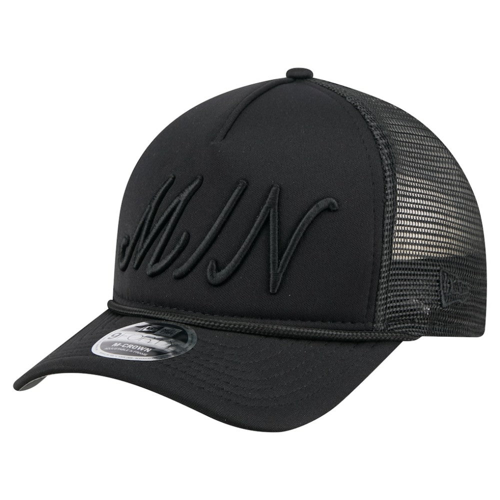 Minnesota Twins New Era City Initial 9FORTY A-Frame M-Crown Adjustable Trucker Hat - MLB