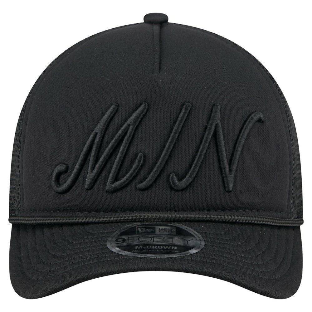 Minnesota Twins New Era City Initial 9FORTY A-Frame M-Crown Adjustable Trucker Hat - MLB