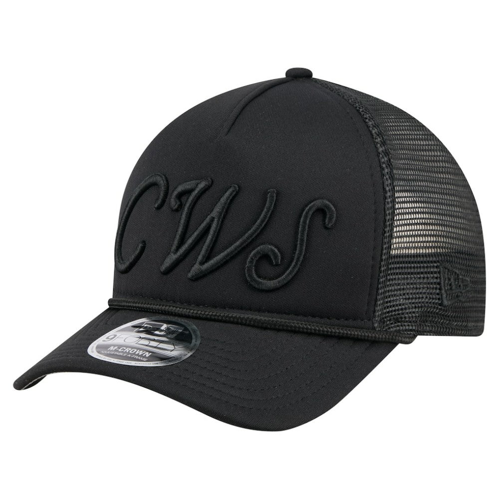 Chicago White Sox New Era City Initial 9FORTY A-Frame M-Crown Adjustable Trucker Hat - MLB
