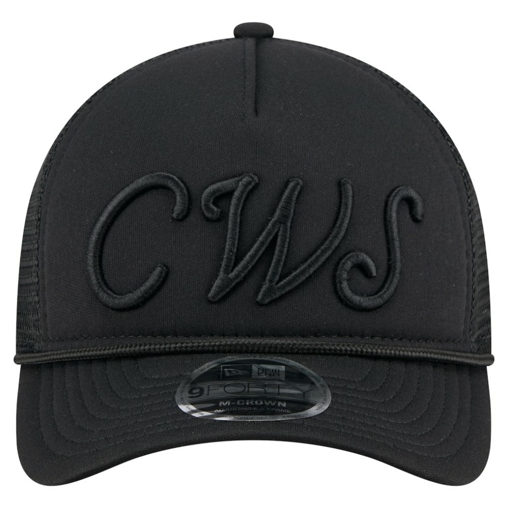 Chicago White Sox New Era City Initial 9FORTY A-Frame M-Crown Adjustable Trucker Hat - MLB