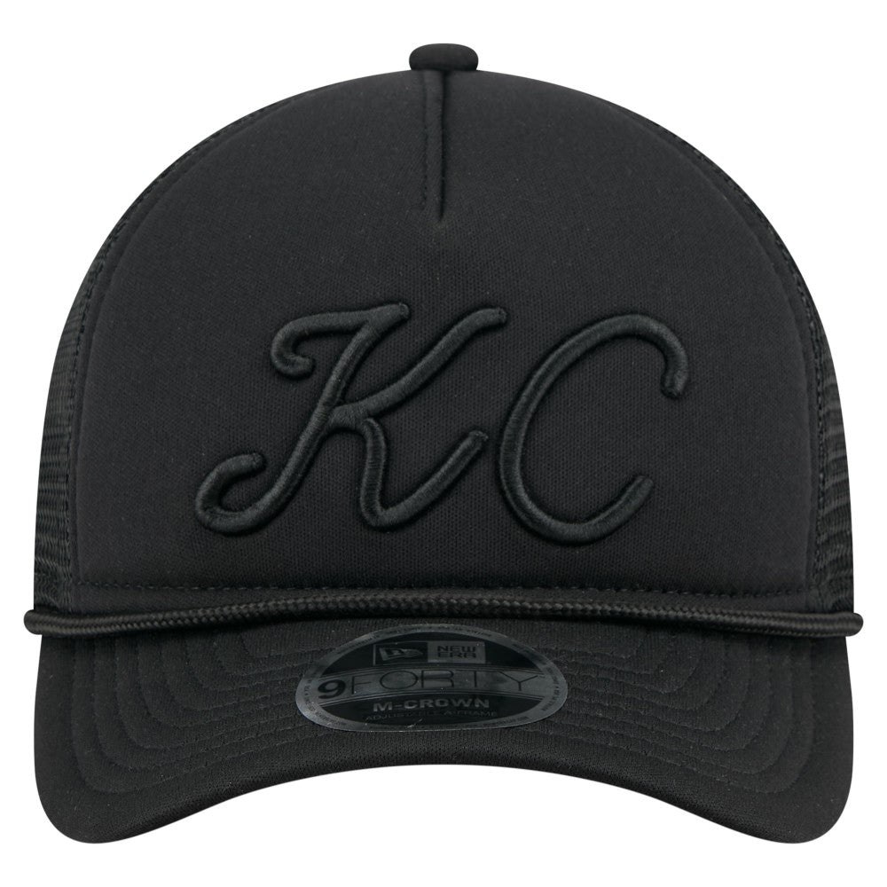Kansas City Royals New Era City Initial 9FORTY A-Frame M-Crown Adjustable Trucker Hat - MLB
