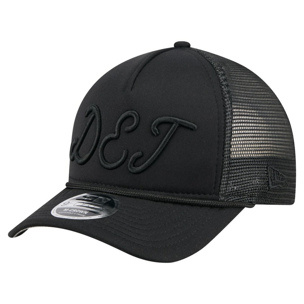 Detroit Tigers New Era City Initial 9FORTY A-Frame M-Crown Adjustable Trucker Hat - MLB