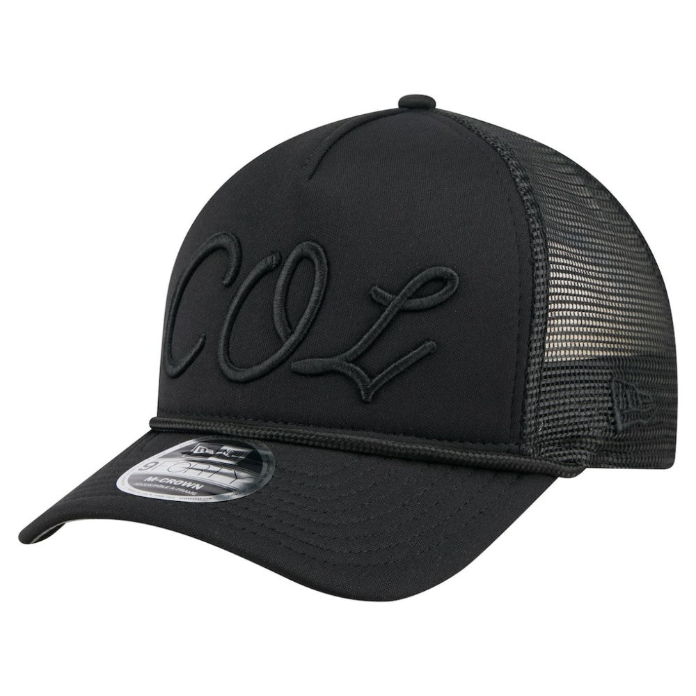 Colorado Rockies New Era City Initial 9FORTY A-Frame M-Crown Adjustable Trucker Hat - MLB