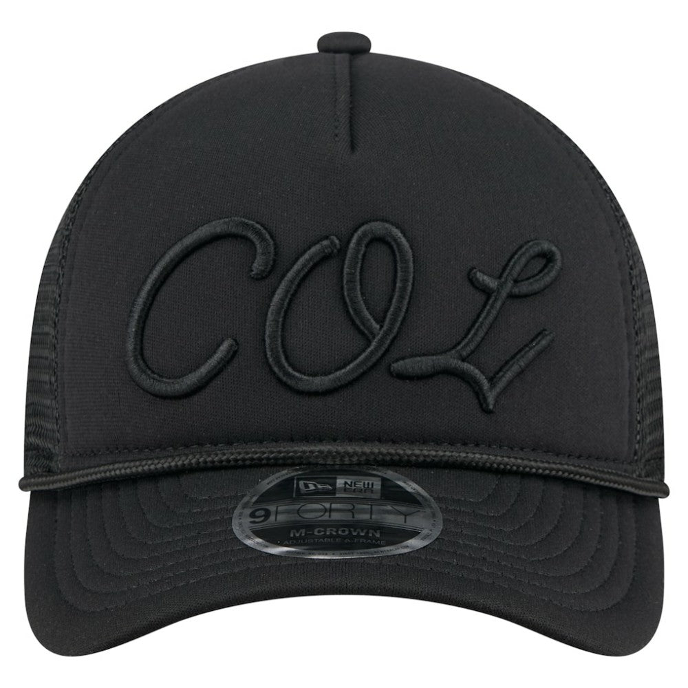 Colorado Rockies New Era City Initial 9FORTY A-Frame M-Crown Adjustable Trucker Hat - MLB