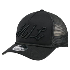 Milwaukee Brewers New Era City Initial 9FORTY A-Frame M-Crown Adjustable Trucker Hat - MLB