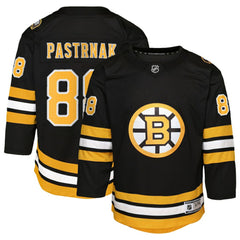 David Pastrnak Boston Bruins Youth Home Premier Player Jersey - Black - NHL