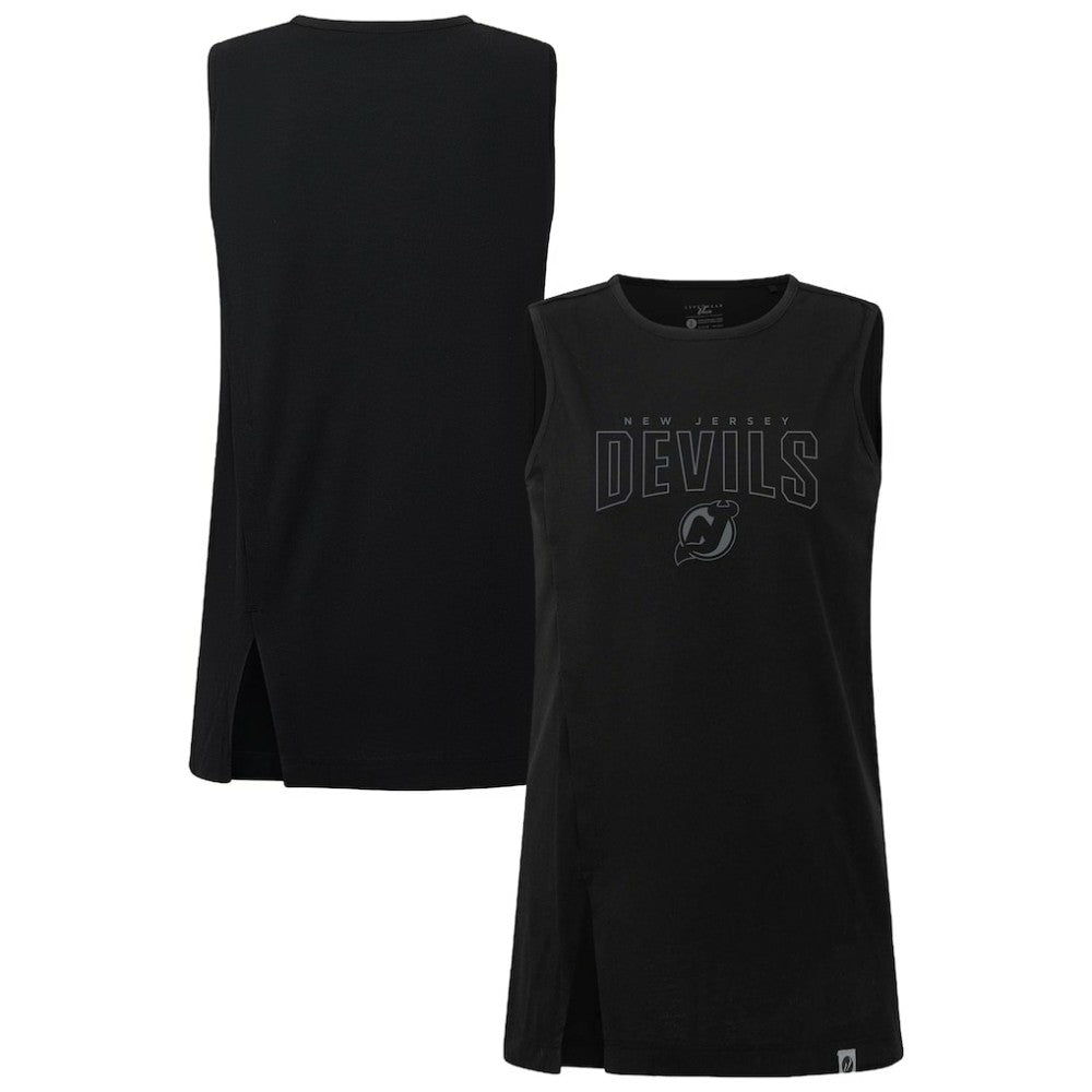New Jersey Devils Levelwear Women's Influx Darkmoon Tank Top - Black - NHL