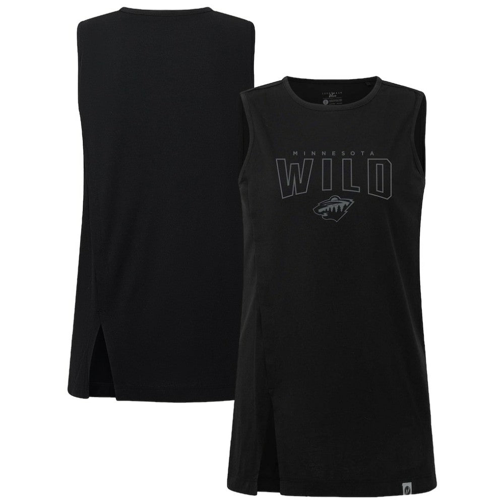 Minnesota Wild Levelwear Women's Influx Darkmoon Tank Top - Black - NHL