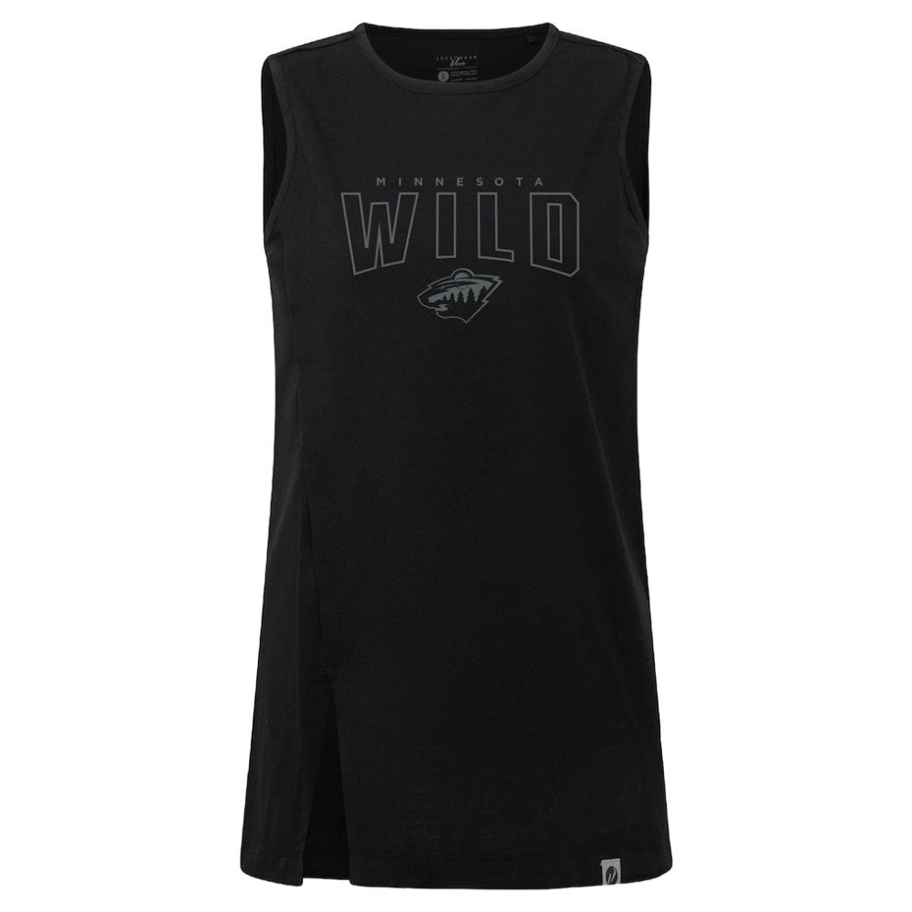 Minnesota Wild Levelwear Women's Influx Darkmoon Tank Top - Black - NHL