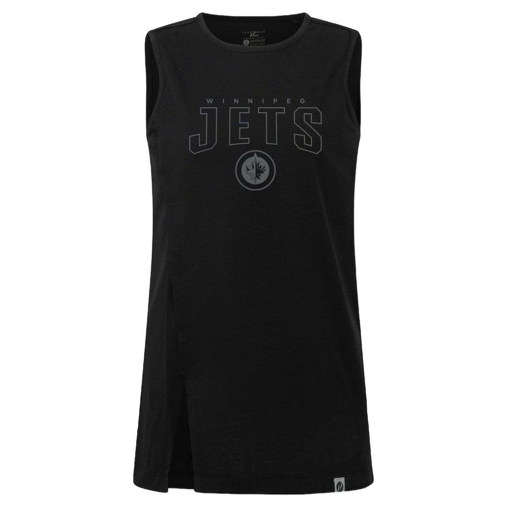 Winnipeg Jets Levelwear Women's Influx Darkmoon Tank Top - Black - NHL