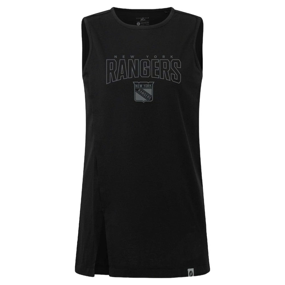 New York Rangers Levelwear Women's Influx Darkmoon Tank Top - Black - NHL