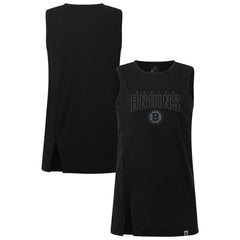 Boston Bruins Levelwear Women's Influx Darkmoon Tank Top - Black - NHL