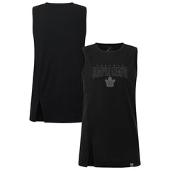 Toronto Maple Leafs Levelwear Women's Influx Darkmoon Tank Top - Black - NHL