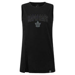 Toronto Maple Leafs Levelwear Women's Influx Darkmoon Tank Top - Black - NHL