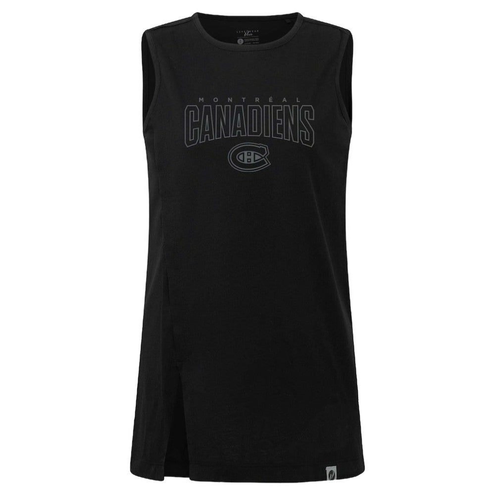Montreal Canadiens Levelwear Women's Influx Darkmoon Tank Top - Black - NHL