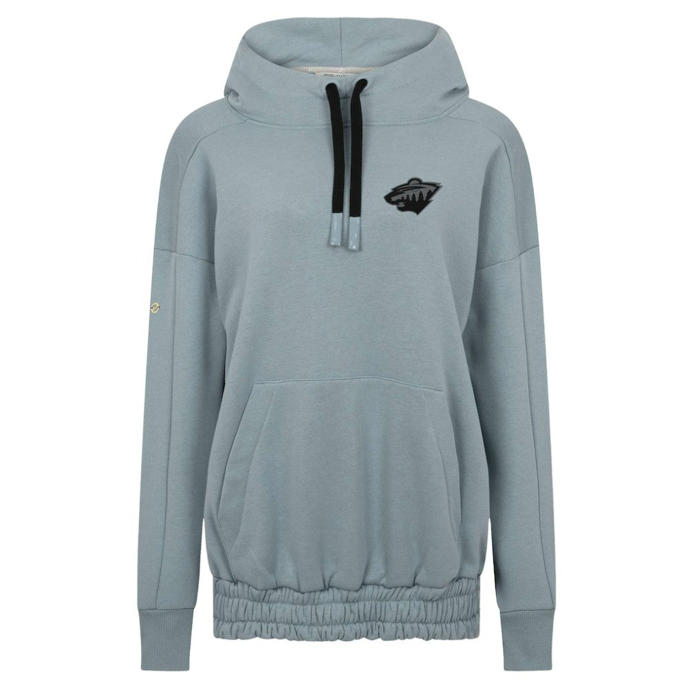 Minnesota Wild Levelwear Women's Waterfall Nightfall Pullover Hoodie - Gray - NHL