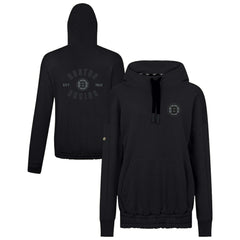 Boston Bruins Levelwear Women's Waterfall Nightfall Pullover Hoodie - Black - NHL