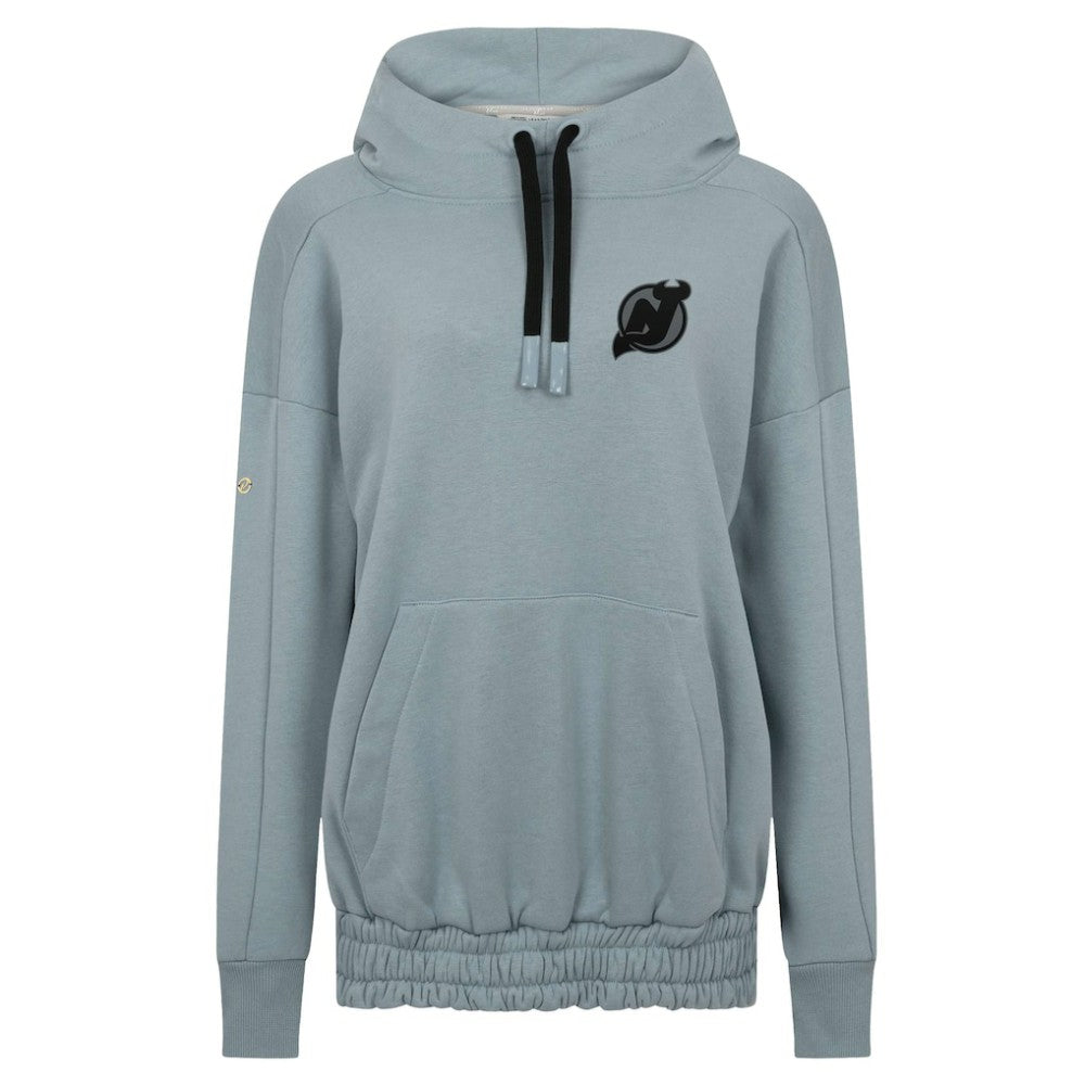 New Jersey Devils Levelwear Women's Waterfall Nightfall Pullover Hoodie - Gray - NHL