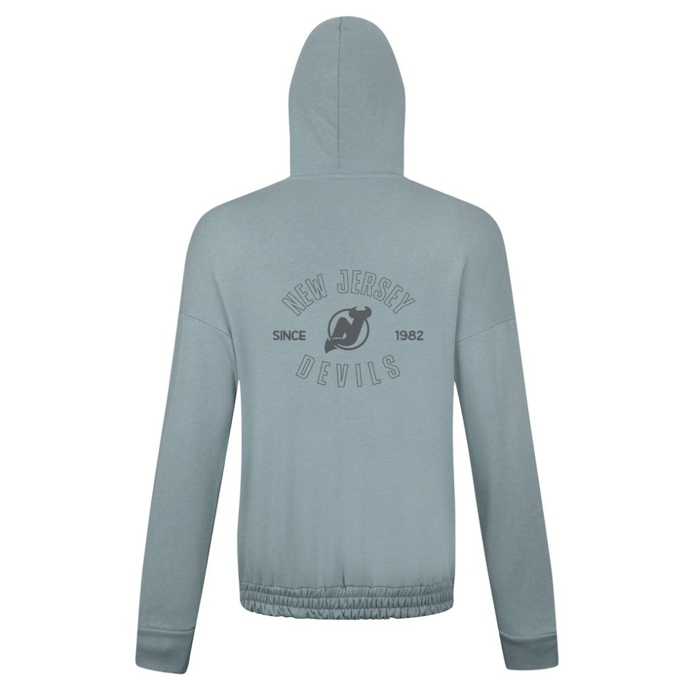 New Jersey Devils Levelwear Women's Waterfall Nightfall Pullover Hoodie - Gray - NHL