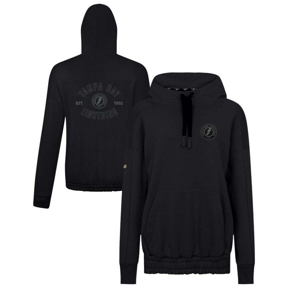 Tampa Bay Lightning Levelwear Women's Waterfall Nightfall Pullover Hoodie - Black - NHL