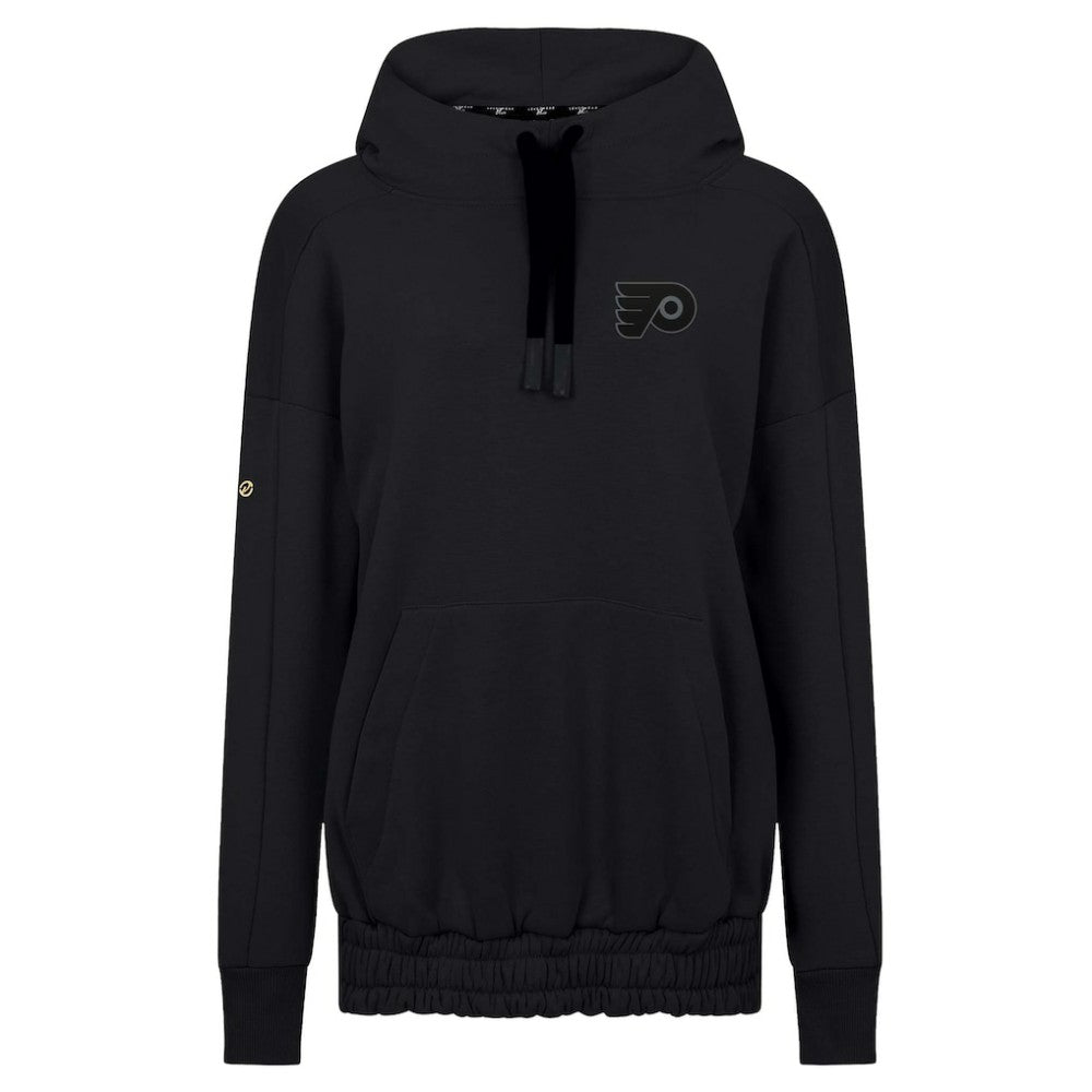 Philadelphia Flyers Levelwear Women's Waterfall Nightfall Pullover Hoodie - Black - NHL