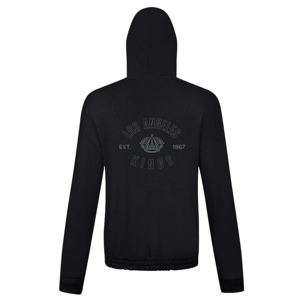 Los Angeles Kings Levelwear Women's Waterfall Nightfall Pullover Hoodie - Black - NHL