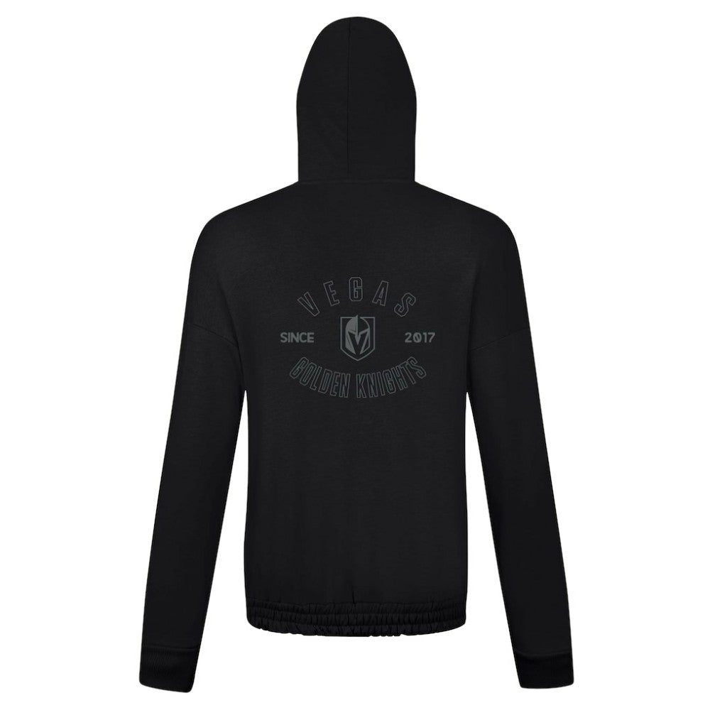 Vegas Golden Knights Levelwear Women's Waterfall Nightfall Pullover Hoodie - Black - NHL