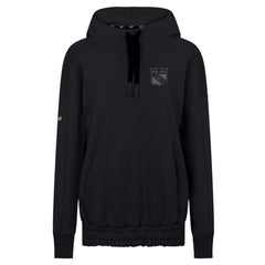 New York Rangers Levelwear Women's Waterfall Nightfall Pullover Hoodie - Black - NHL