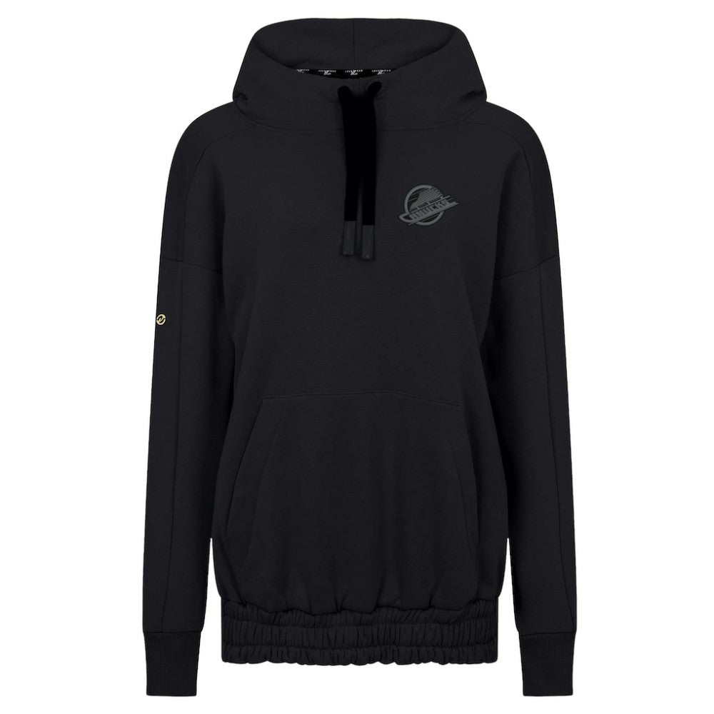 Vancouver Canucks Levelwear Women's Waterfall Nightfall Pullover Hoodie - Black - NHL