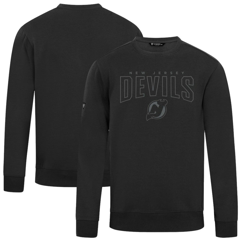 New Jersey Devils Levelwear Zane Darkmoon Pullover Sweatshirt - Black - NHL