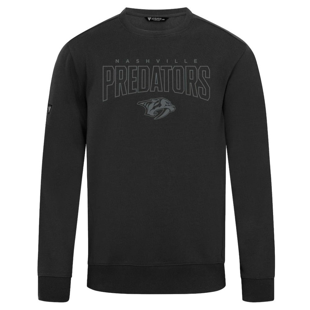 Nashville Predators Levelwear Zane Darkmoon Pullover Sweatshirt - Black - NHL