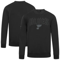 St. Louis Blues Levelwear Zane Darkmoon Pullover Sweatshirt - Black - NHL
