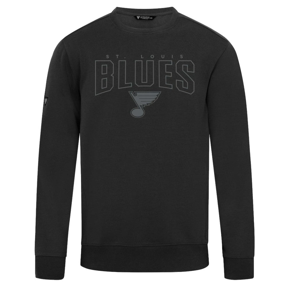 St. Louis Blues Levelwear Zane Darkmoon Pullover Sweatshirt - Black - NHL