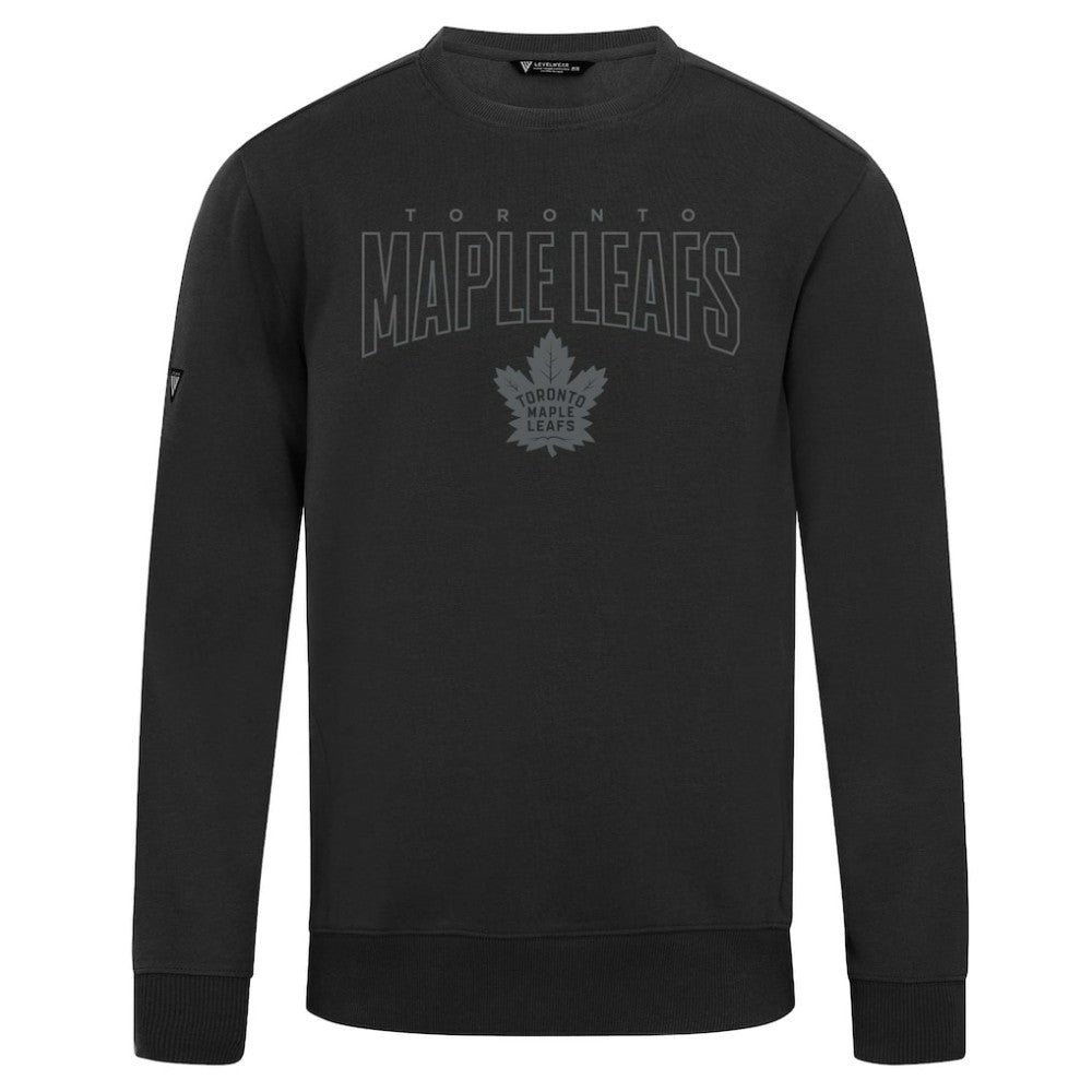 Toronto Maple Leafs Levelwear Zane Darkmoon Pullover Sweatshirt - Black - NHL