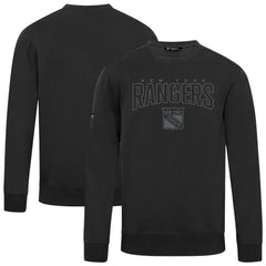 New York Rangers Levelwear Zane Darkmoon Pullover Sweatshirt - Black - NHL