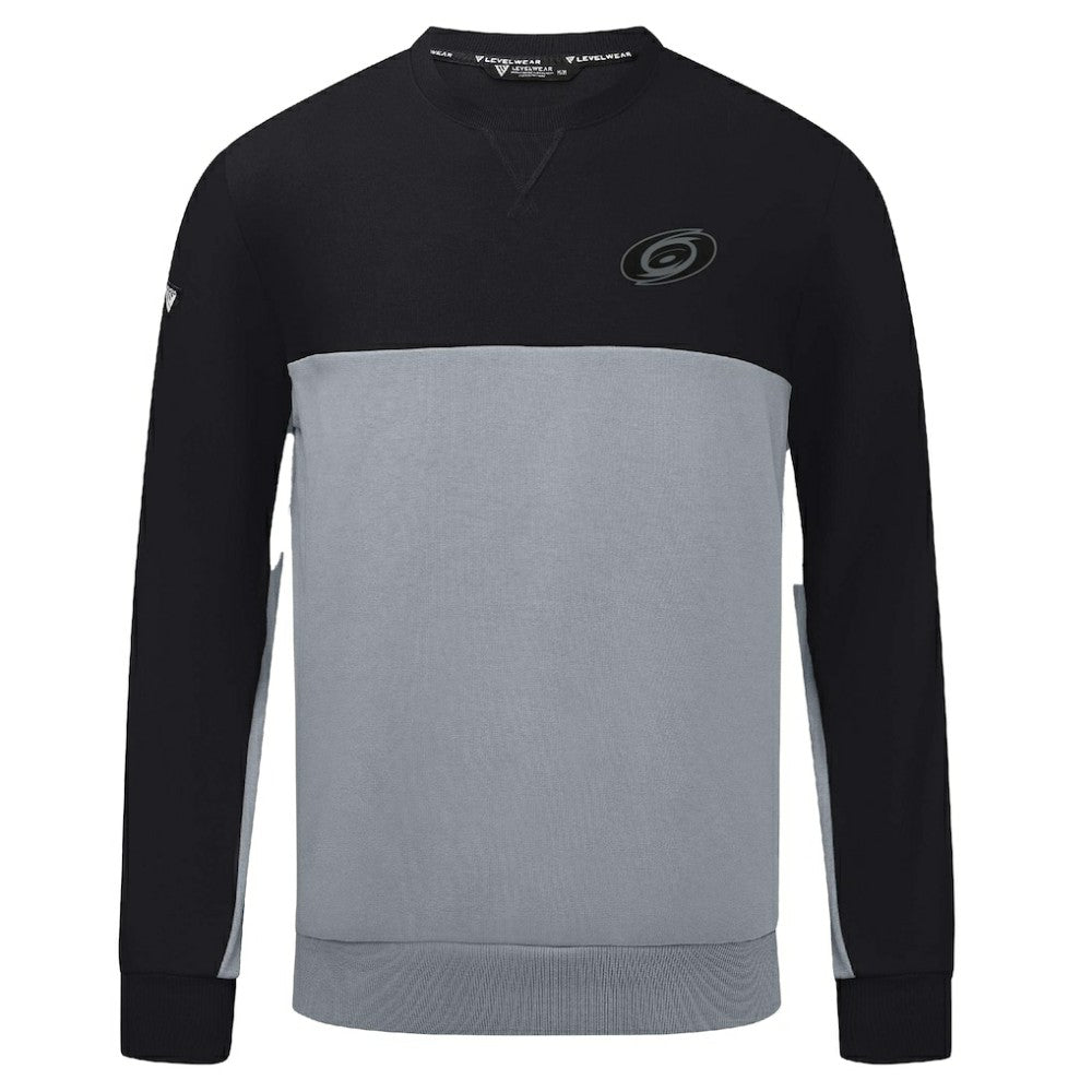 Carolina Hurricanes Levelwear Legacy Nightfall Pullover Sweatshirt - Black/Gray - NHL