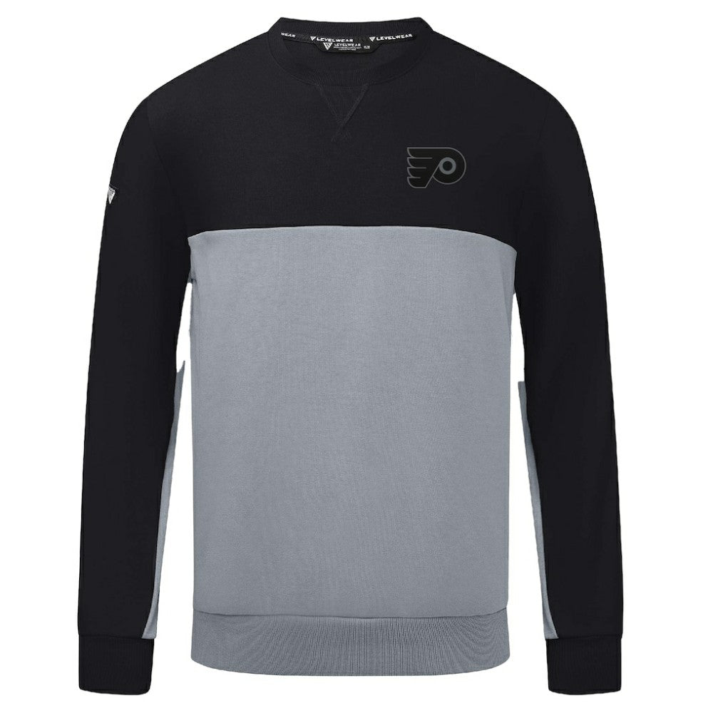 Philadelphia Flyers Levelwear Legacy Nightfall Pullover Sweatshirt - Black/Gray - NHL