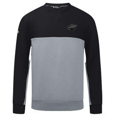 Minnesota Wild Levelwear Legacy Nightfall Pullover Sweatshirt - Black/Gray - NHL