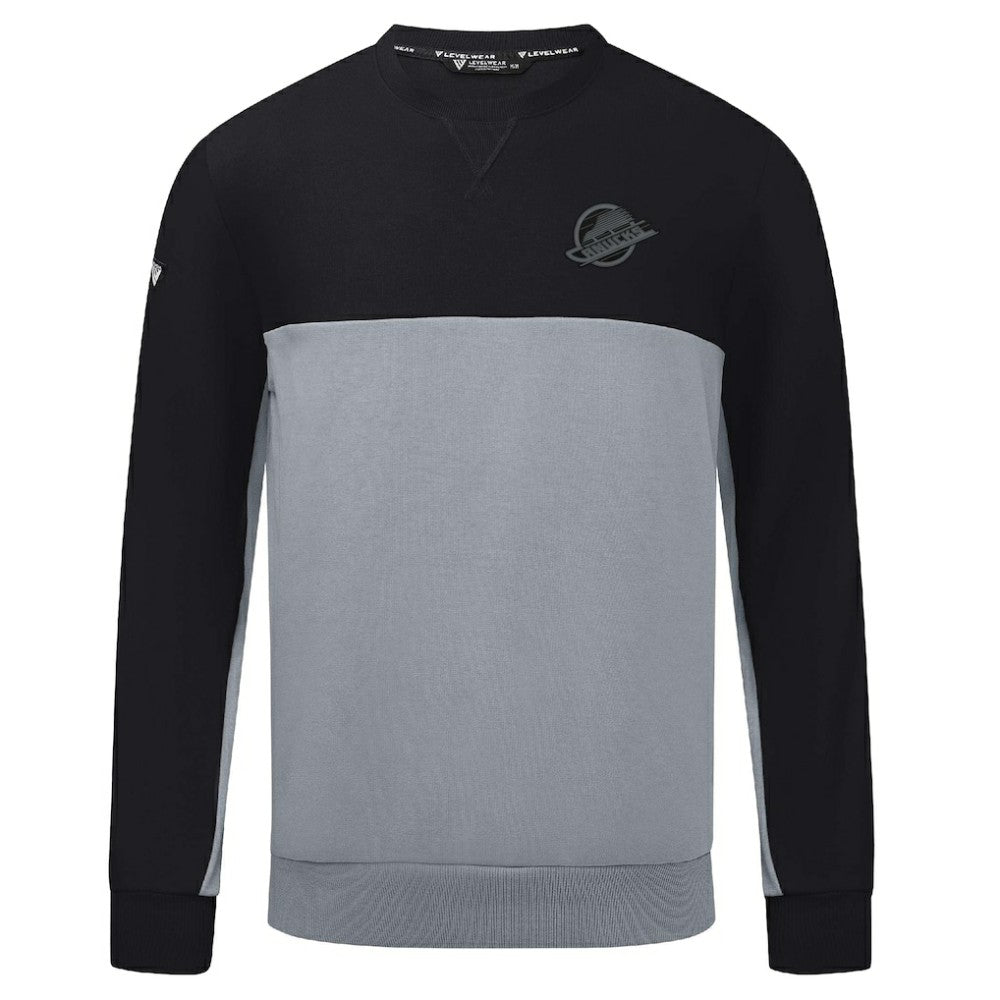 Vancouver Canucks Levelwear Legacy Nightfall Pullover Sweatshirt - Black/Gray - NHL